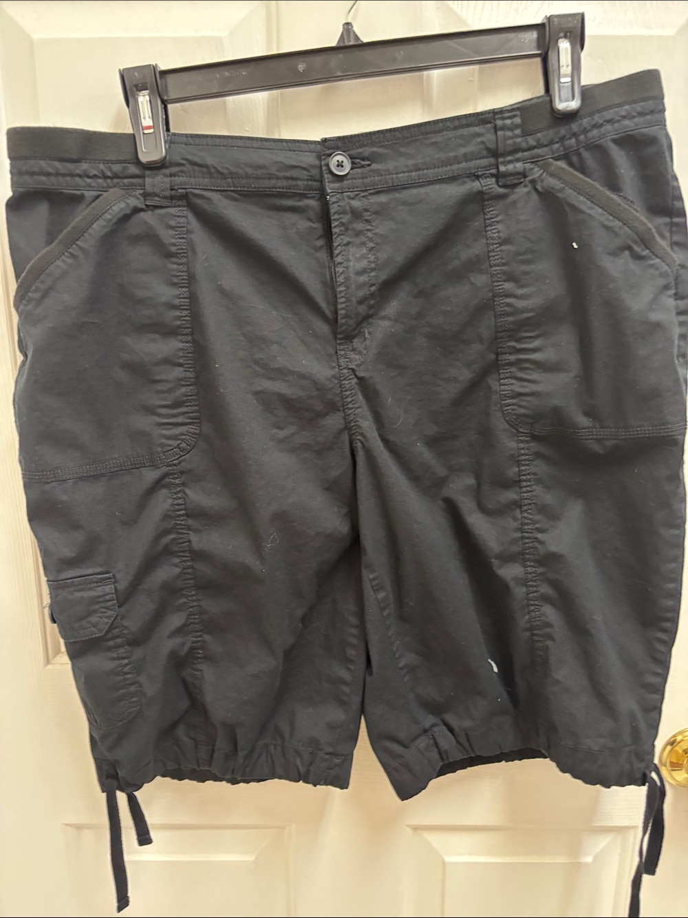 St. John's Bay Black Women's Cargo Shorts